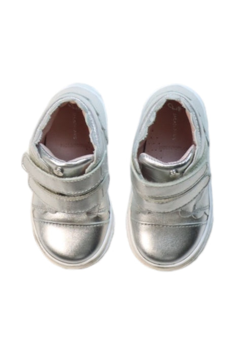 A Silver Sneakers from Jacadi in size 12-18M for girl. (Back View)