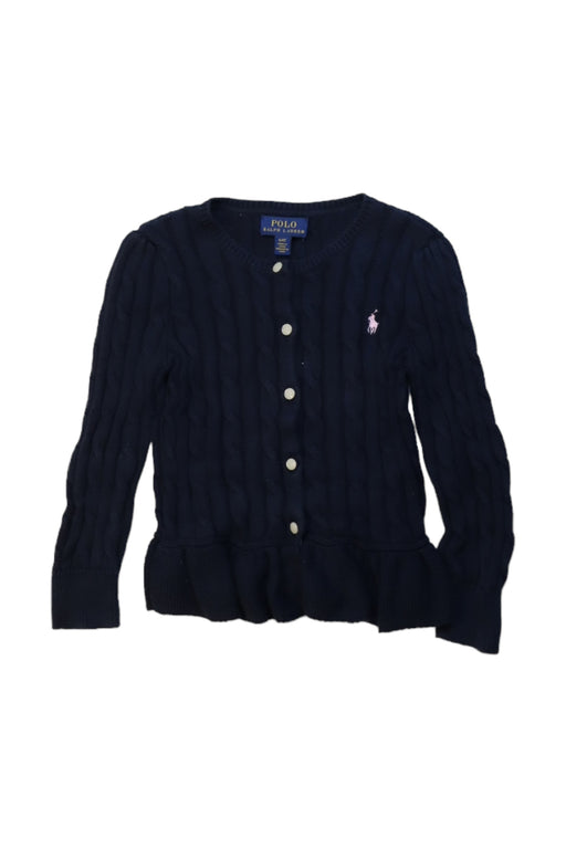 A Black Cardigans from Polo Ralph Lauren in size 4T for girl. (Front View)