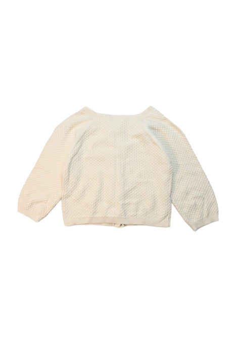 A Beige Cardigans from Petit Bateau in size 3T for girl. (Back View)