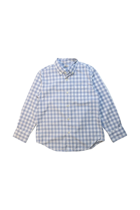 A Blue Long Sleeve Shirts from Crewcuts in size 6T for boy. (Front View)