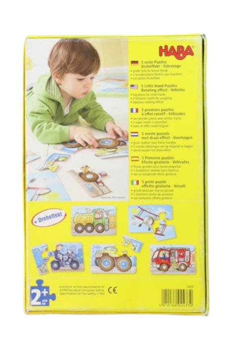 A Multicolour Board Games & Puzzles from Haba in size 2T for neutral. (Back View)