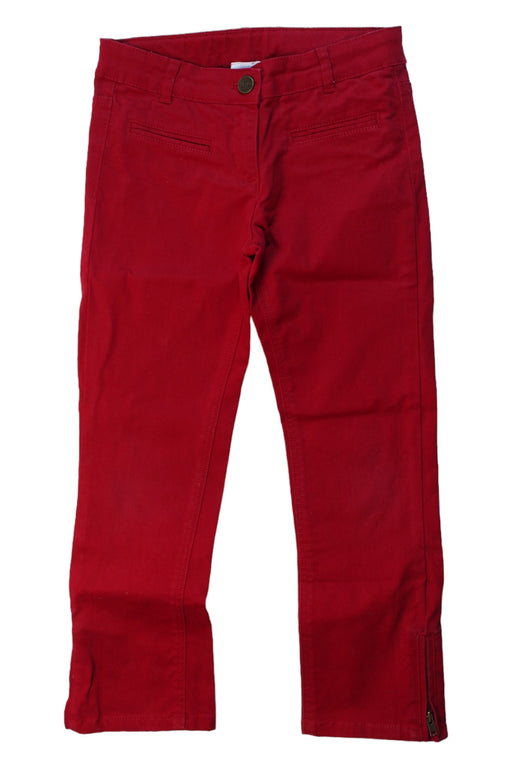 A Burgundy Casual Pants from Jacadi in size 7Y for girl. (Front View)