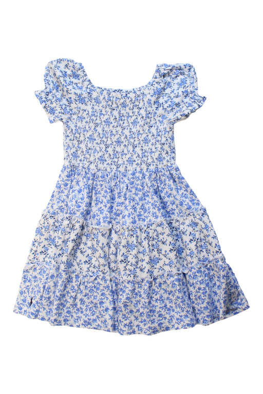 A Blue Short Sleeve Dresses from Polo Ralph Lauren in size 3T for girl. (Front View)