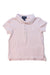 A Pink Short Sleeve Polos from Polo Ralph Lauren in size 3T for girl. (Front View)