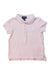 A Pink Short Sleeve Polos from Polo Ralph Lauren in size 3T for girl. (Front View)