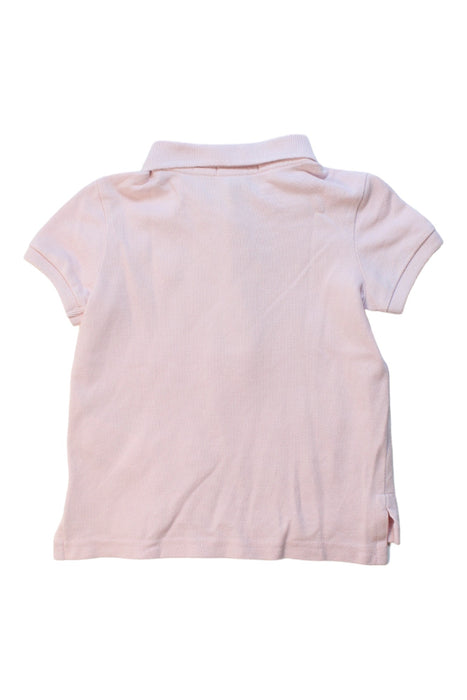 A Pink Short Sleeve Polos from Polo Ralph Lauren in size 3T for girl. (Back View)