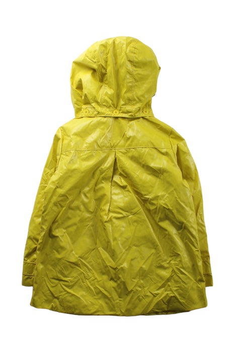 A Yellow Rain Jackets from Jacadi in size 4T for neutral. (Back View)