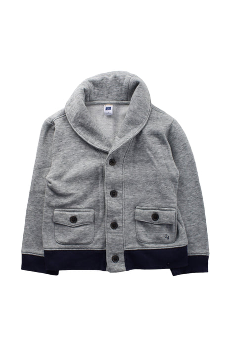 A Grey Cardigans from Janie & Jack in size 3T for boy. (Front View)