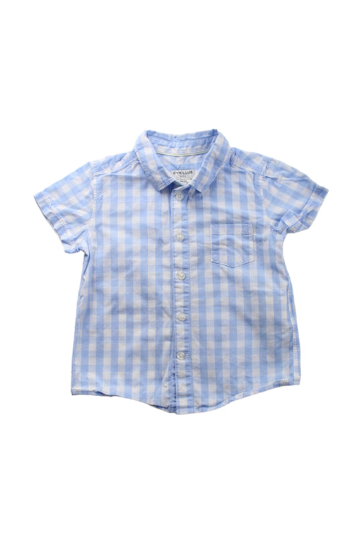 A Blue Short Sleeve Shirts from Cyrillus in size 3T for boy. (Front View)