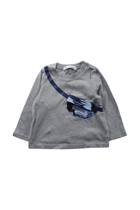 A Grey Long Sleeve T Shirts from Roberta di Camerino in size 4T for boy. (Front View)