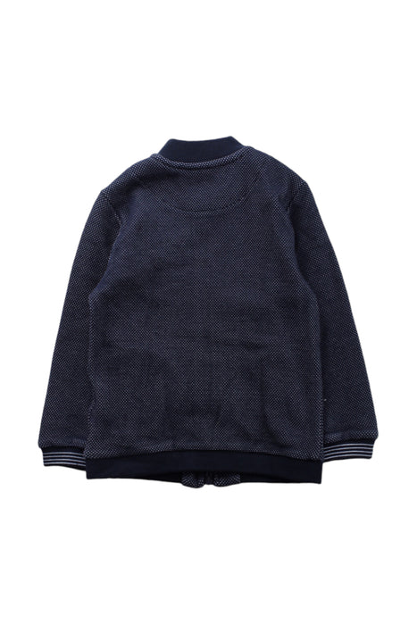 A Blue Zippered Sweatshirts from Mayoral in size 3T for boy. (Back View)