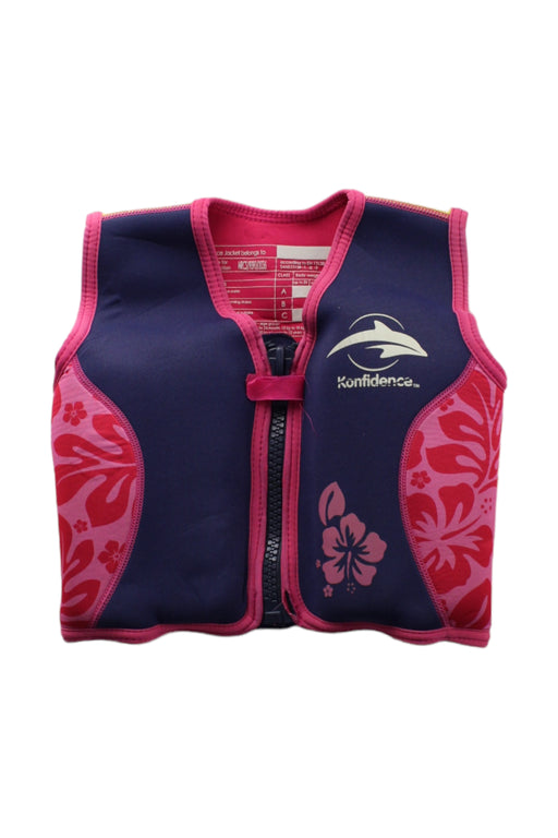 A Pink Floatsuits from Konfidence in size 4T for girl. (Front View)