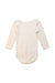 A Beige Long Sleeve Bodysuits from Petit Bateau in size 18-24M for neutral. (Back View)