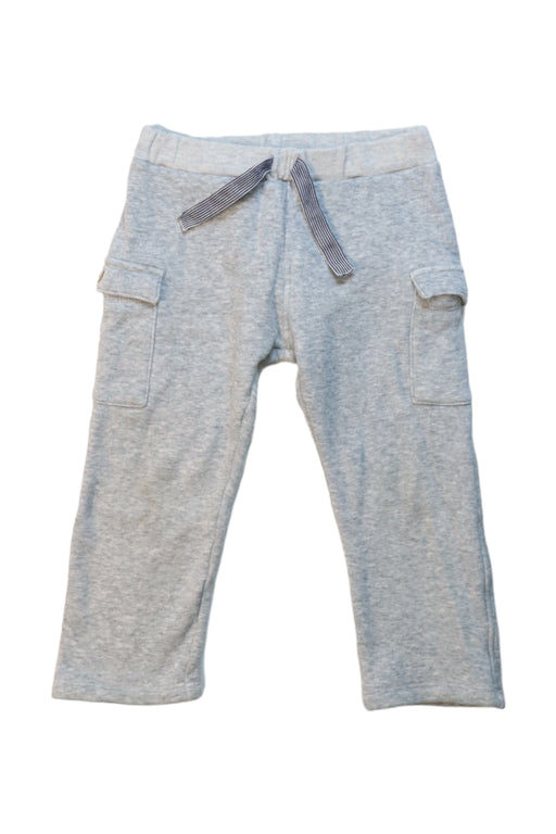 A Grey Sweatpants from Petit Bateau in size 3T for neutral. (Front View)