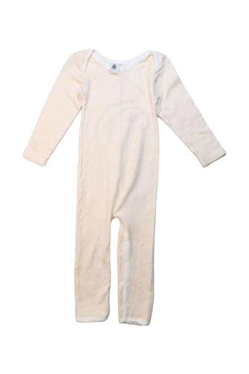 A Beige Long Sleeve Jumpsuits from Petit Bateau in size 18-24M for neutral. (Front View)