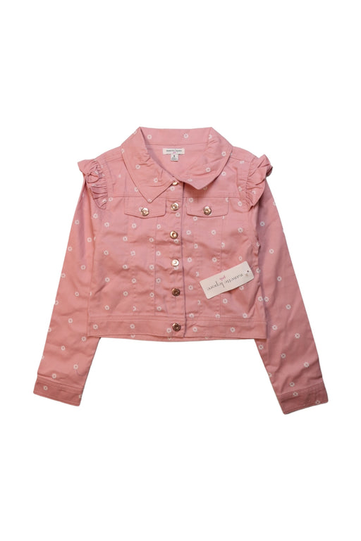 A Pink Lightweight Jackets from Nanette Lepore in size 8Y for girl. (Front View)