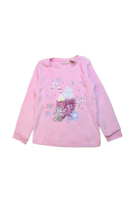 A Pink Crewneck Sweatshirts from Cynthia Rowley in size 7Y for girl. (Front View)