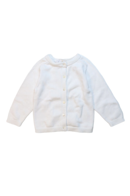 A White Cardigans from Jacadi in size 18-24M for girl. (Front View)