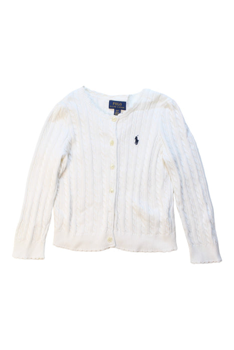 A White Cardigans from Polo Ralph Lauren in size 3T for girl. (Front View)