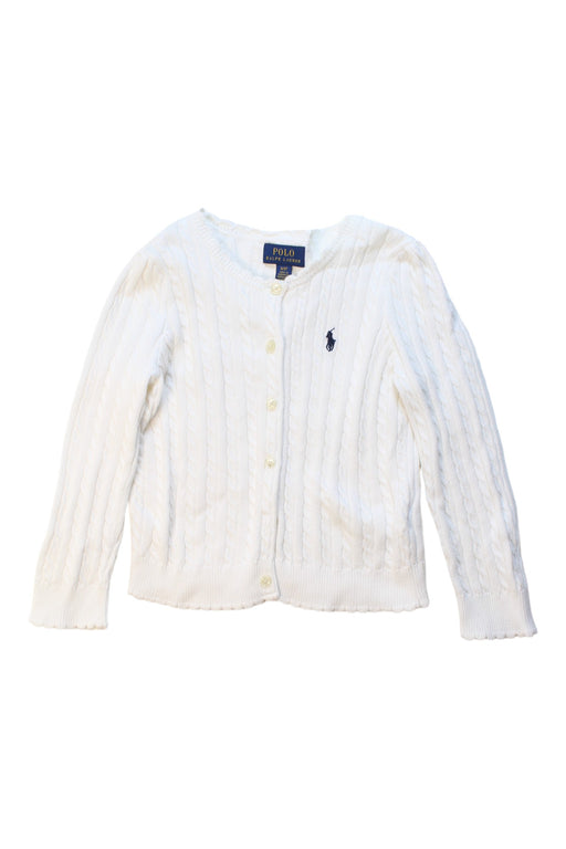 A White Cardigans from Polo Ralph Lauren in size 3T for girl. (Front View)