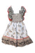 A White Sleeveless Dresses from Seed in size 4T for girl. (Front View)