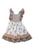 A White Sleeveless Dresses from Seed in size 4T for girl. (Back View)