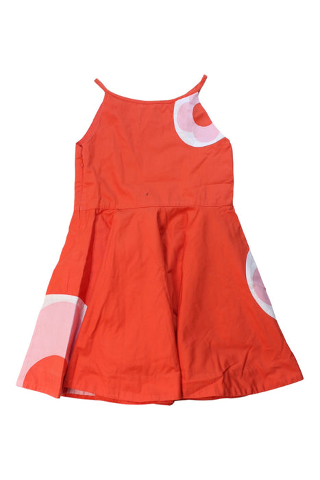 A Red Sleeveless Dresses from Jacadi in size 4T for girl. (Front View)