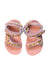 A Pink Sandals from Teva in size 12-18M for girl. (Back View)