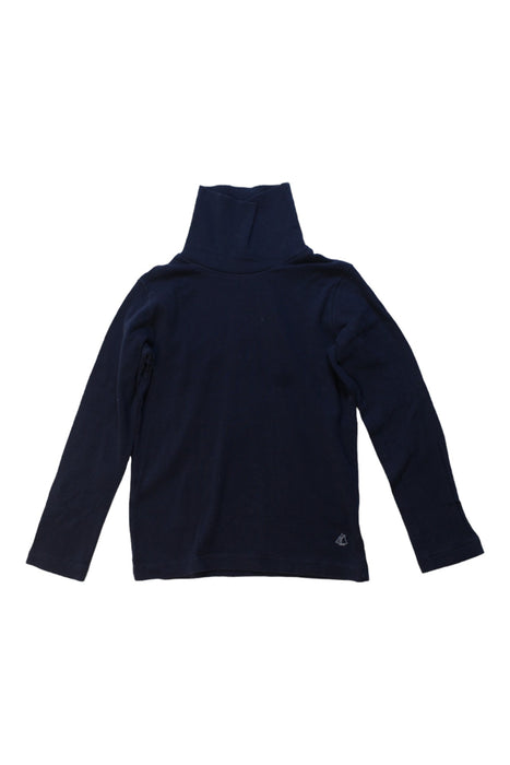 A Blue Long Sleeve Tops from Petit Bateau in size 6T for boy. (Front View)