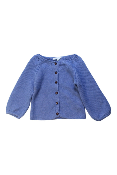 A Blue Cardigans from Jacadi in size 18-24M for girl. (Front View)