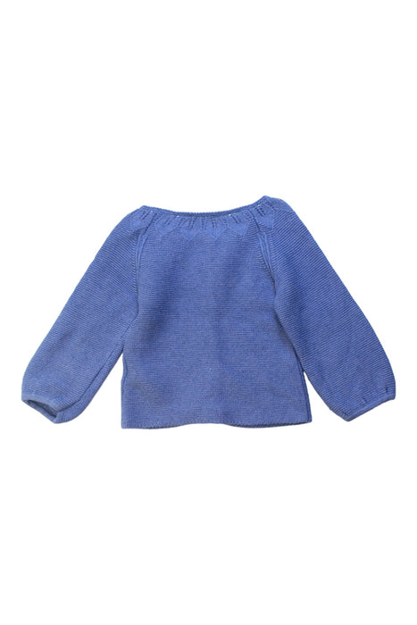 A Blue Cardigans from Jacadi in size 18-24M for girl. (Back View)