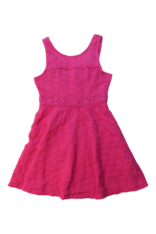 A Pink Sleeveless Dresses from Guess in size 8Y for girl. (Front View)