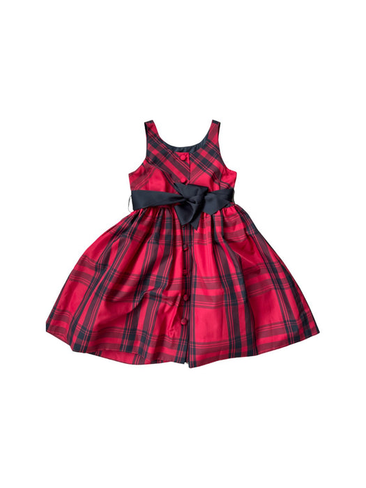 A Red Sleeveless Dresses from Polo Ralph Lauren in size 4T for girl. (Back View)