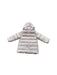 A Pink Puffer/Quilted Jackets from Petit Bateau in size 3T for girl. (Back View)