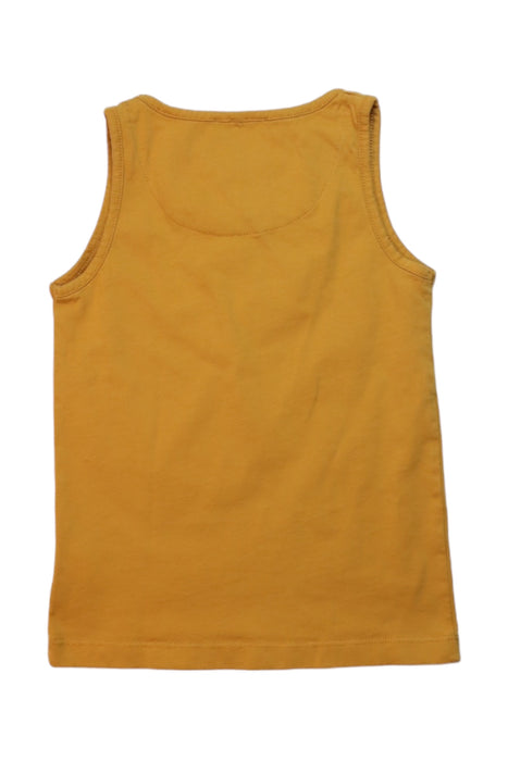 A Yellow Sleeveless Tops from Les Enfantines in size 6T for neutral. (Back View)