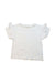 A White Short Sleeve Tops from Crewcuts in size 4T for girl. (Front View)