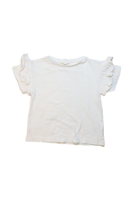 A White Short Sleeve Tops from Crewcuts in size 4T for girl. (Front View)