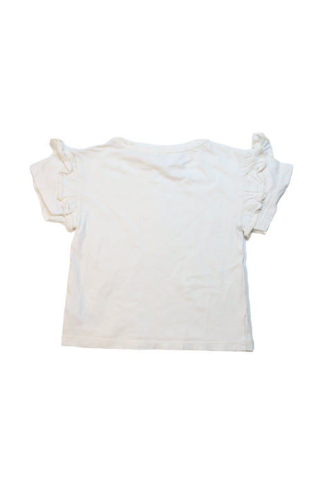 A White Short Sleeve Tops from Crewcuts in size 4T for girl. (Back View)