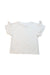 A White Short Sleeve Tops from Crewcuts in size 4T for girl. (Back View)