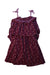 A Multicolour Sleeveless Dresses from Velveteen in size 5T for girl. (Front View)