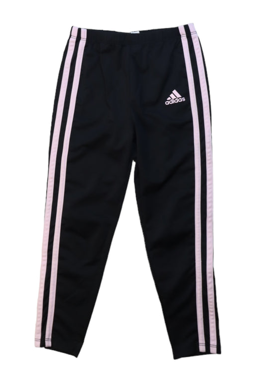 A Black Active Pants from Adidas in size 5T for girl. (Front View)