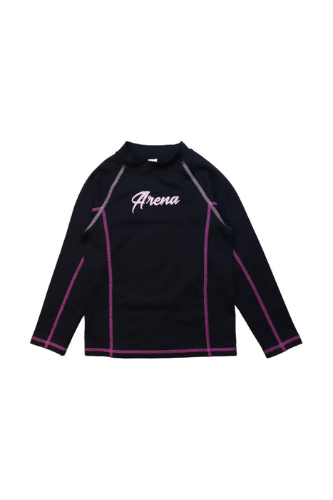 A Multicolour Rash Guards from Arena in size 7Y for girl. (Front View)