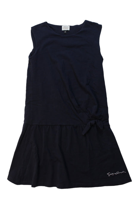 A Black Sleeveless Dresses from Armani in size 10Y for girl. (Front View)