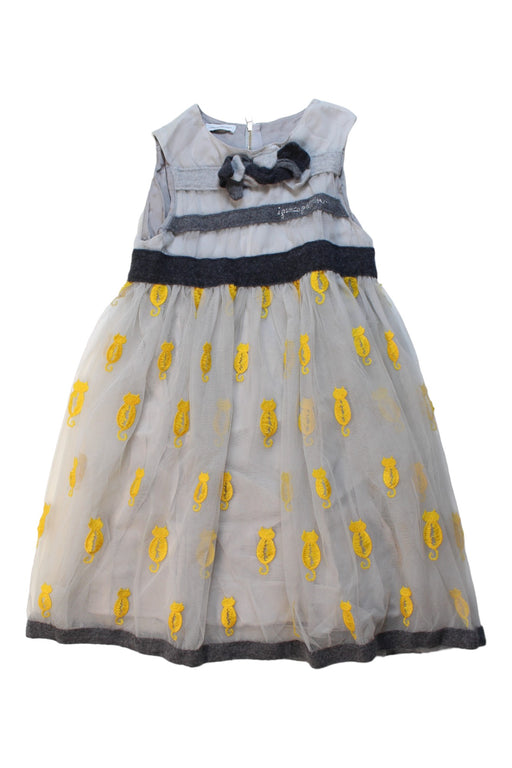 A Multicolour Sleeveless Dresses from I Pinco Pallino in size 8Y for girl. (Front View)