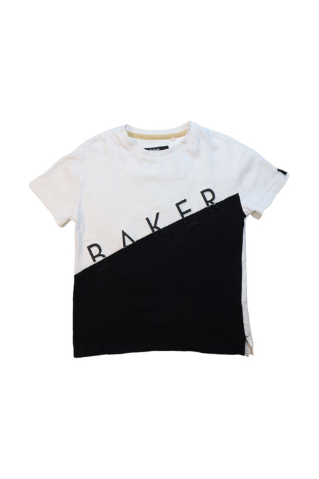 A Black Short Sleeve T Shirts from Baker by Ted Baker in size 7Y for boy. (Front View)