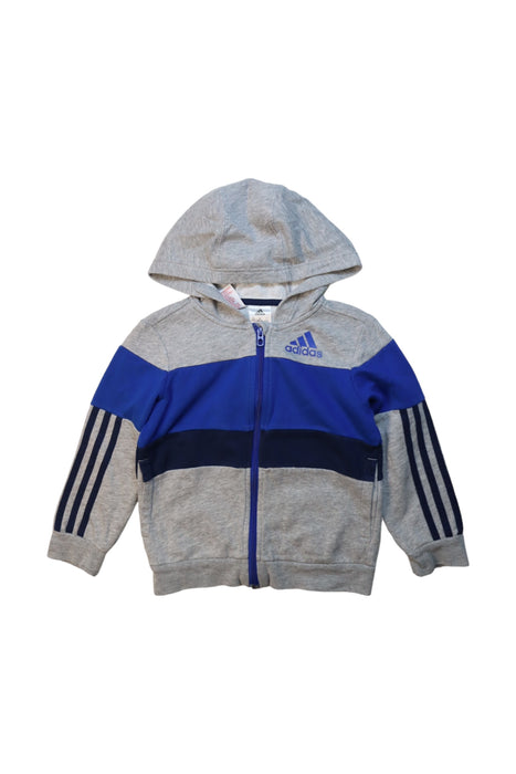 A Multicolour Hooded Sweatshirts from Adidas in size 5T for boy. (Front View)