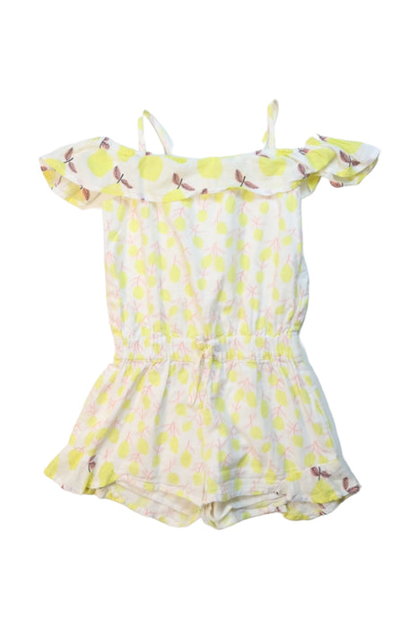 A Yellow Sleeveless Rompers from Seed in size 2T for girl. (Front View)