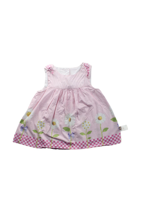 A Pink Sleeveless Dresses from Dave & Bella in size 5T for girl. (Front View)