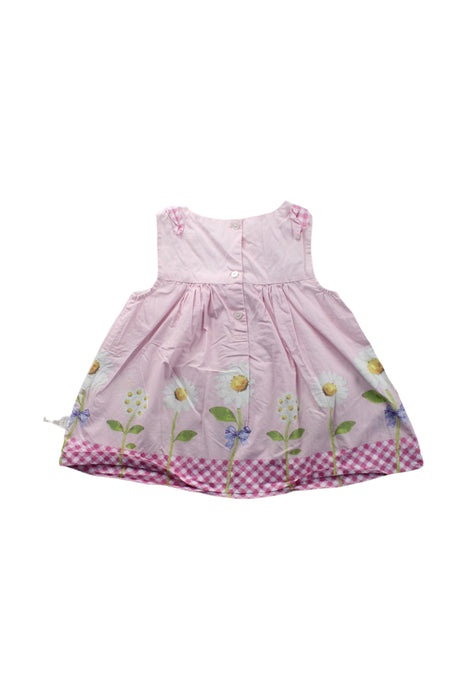 A Pink Sleeveless Dresses from Dave & Bella in size 5T for girl. (Back View)