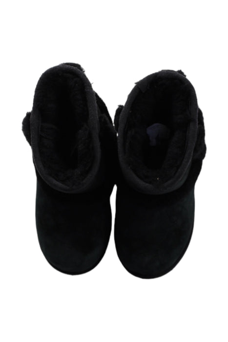 A Black Winter Boots from UGG in size 4T for girl. (Back View)